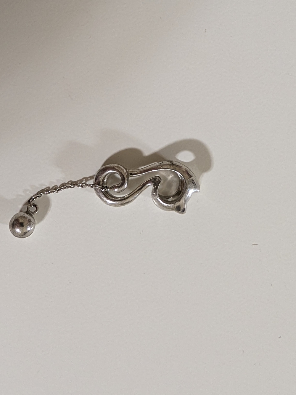 Cat Shape Silver Jewelry necklace Pendant